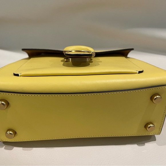 NWT Coach Tabby Top Handle Yellow Spring Summer Bag - Picture 5 of 14